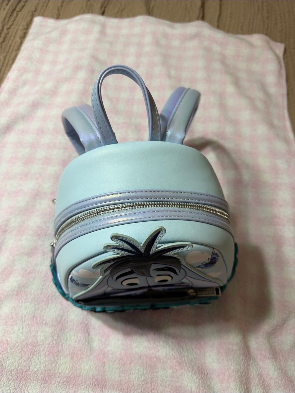 Loungefly Eeyore Floral Butterfly Mini Backpack - Teal & Lavender - Picture 6 of 11